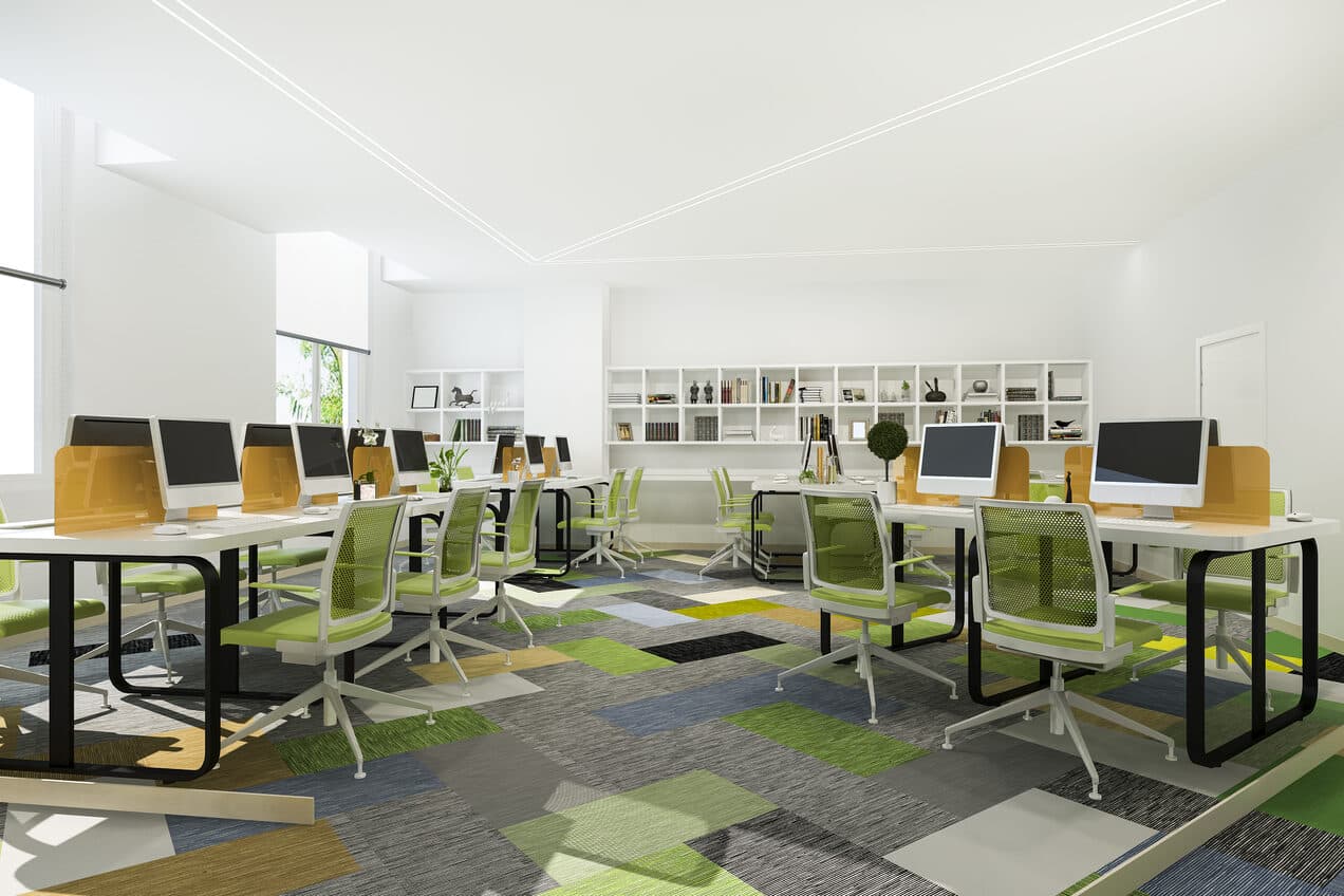 Furnished office floor